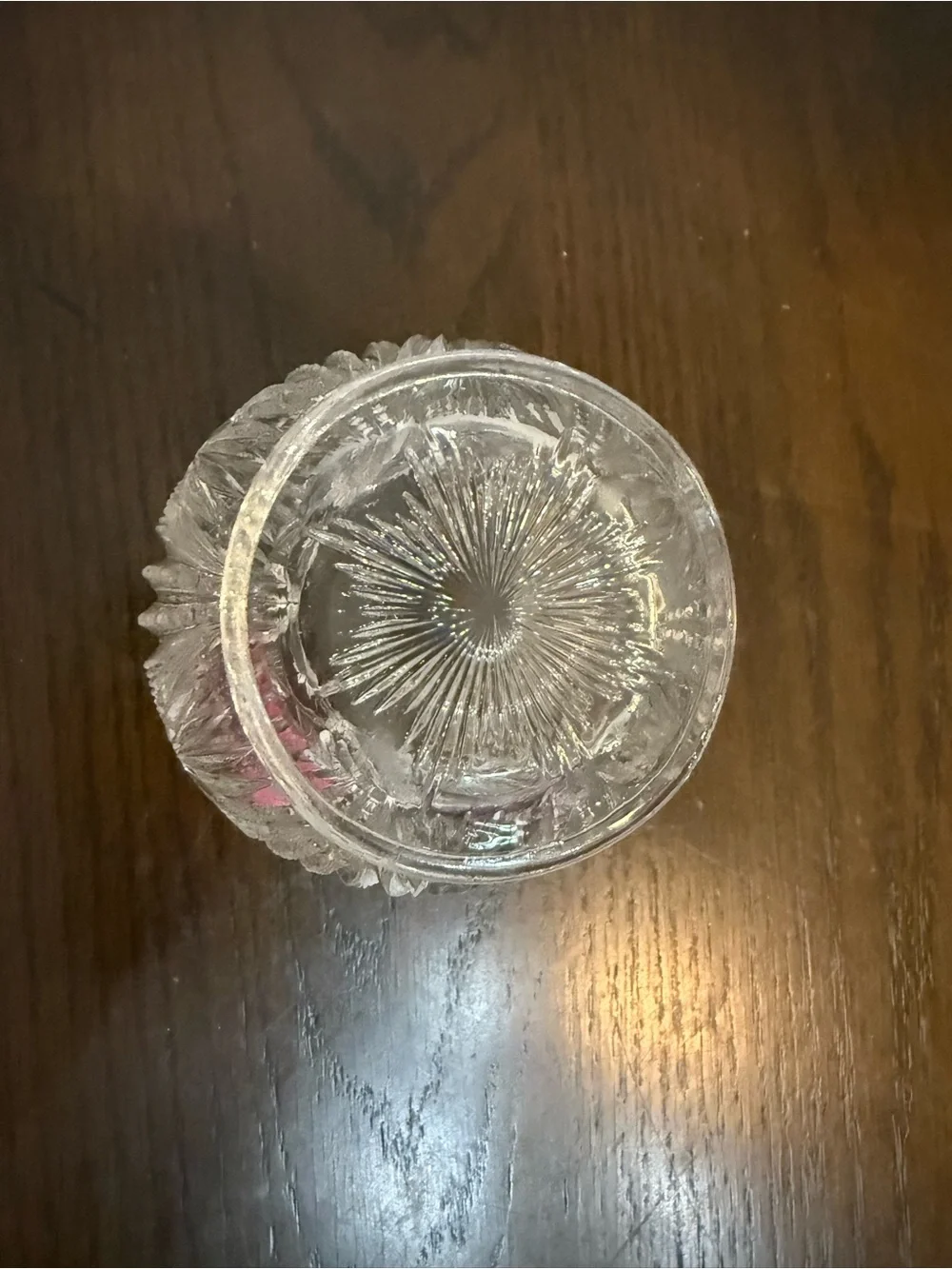 Early American Pattern Glass EAPG Spooner Celery Vase Geometric Scalloped